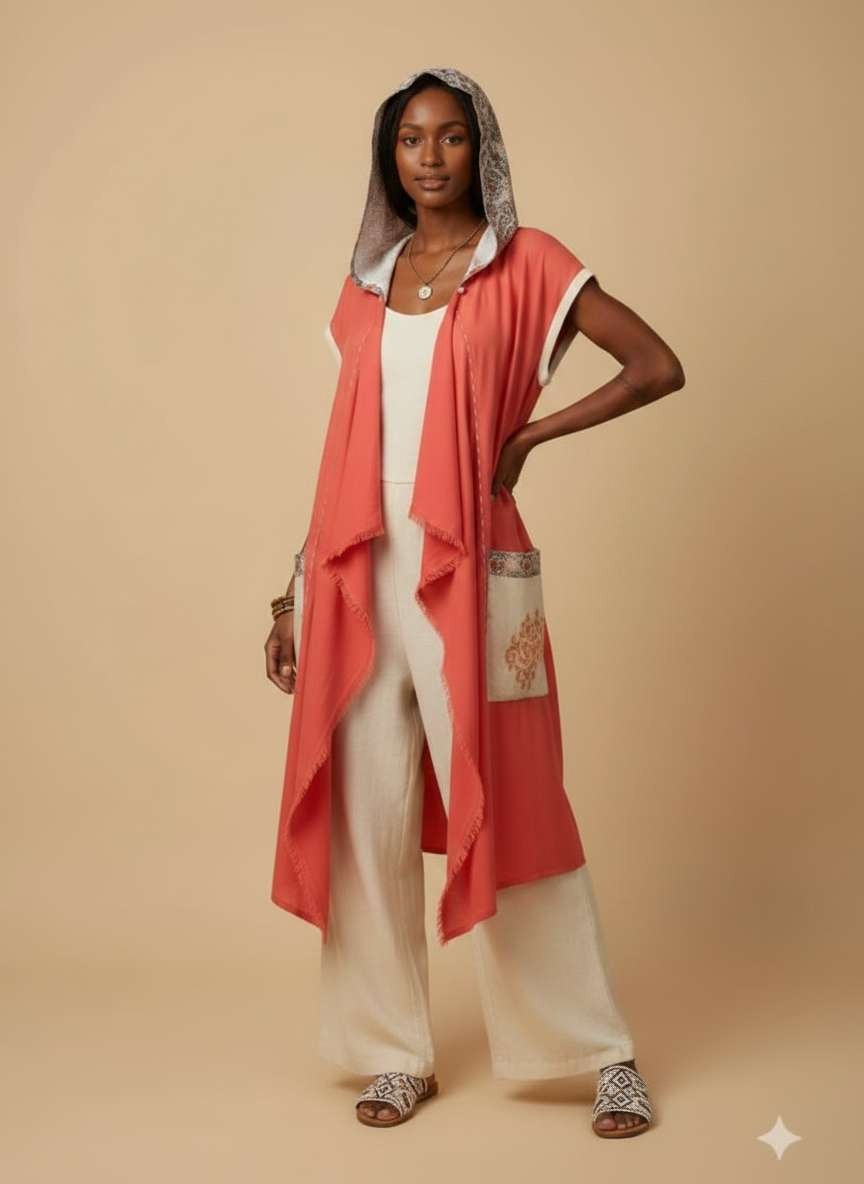 Eclipse Watermelon Cardigan - Cotton