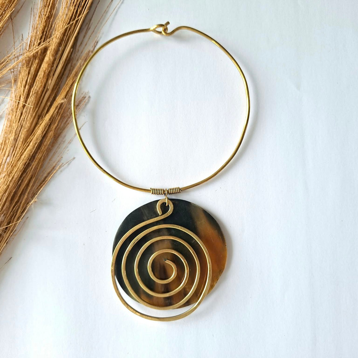 Brass necklace 248