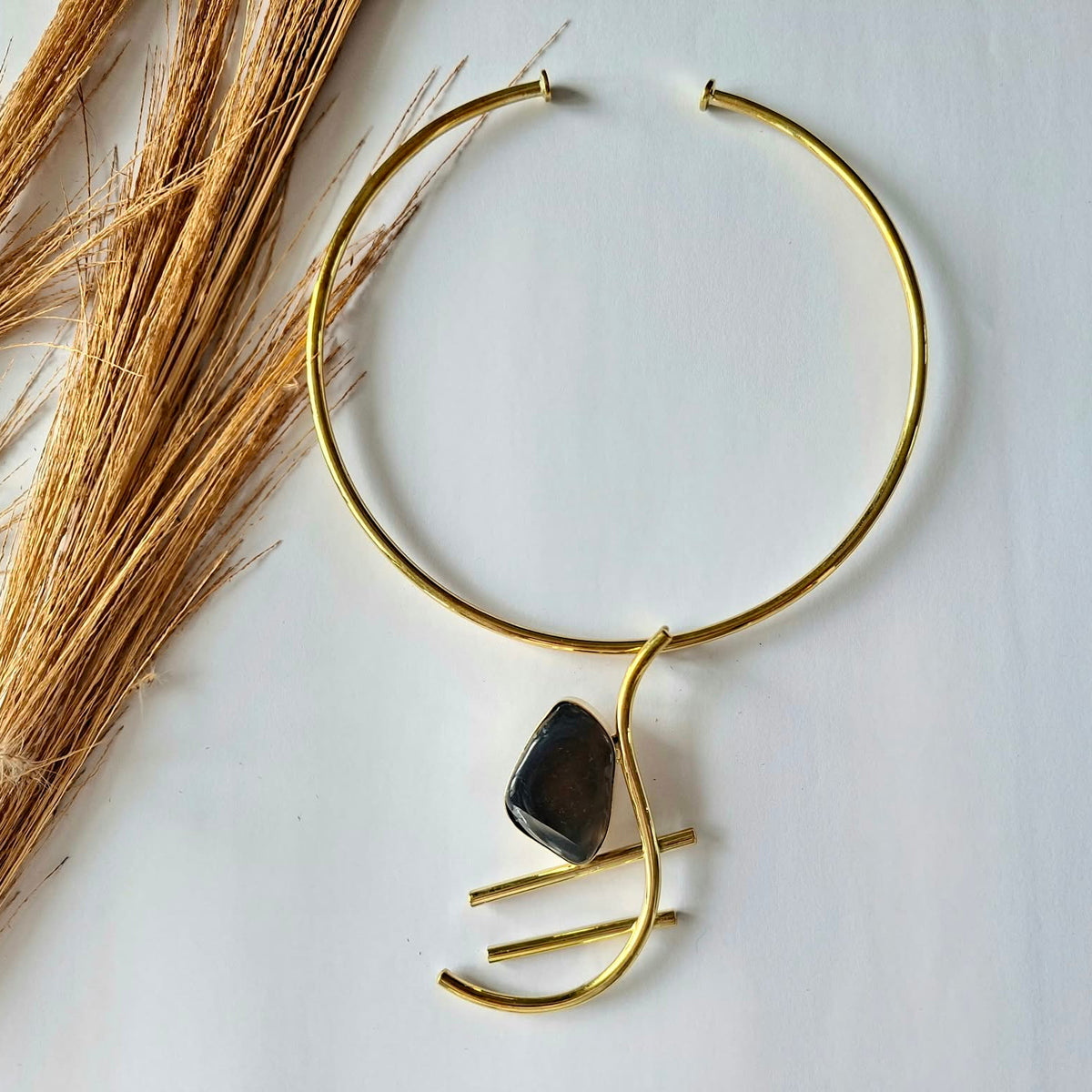 Brass necklace 251