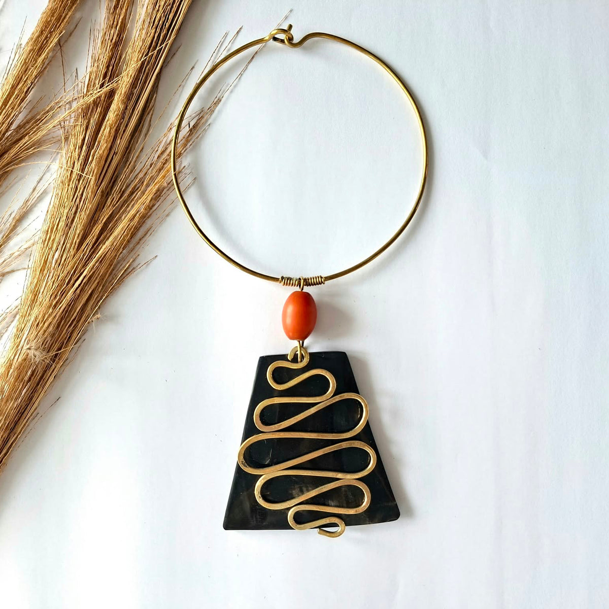 Brass necklace 247