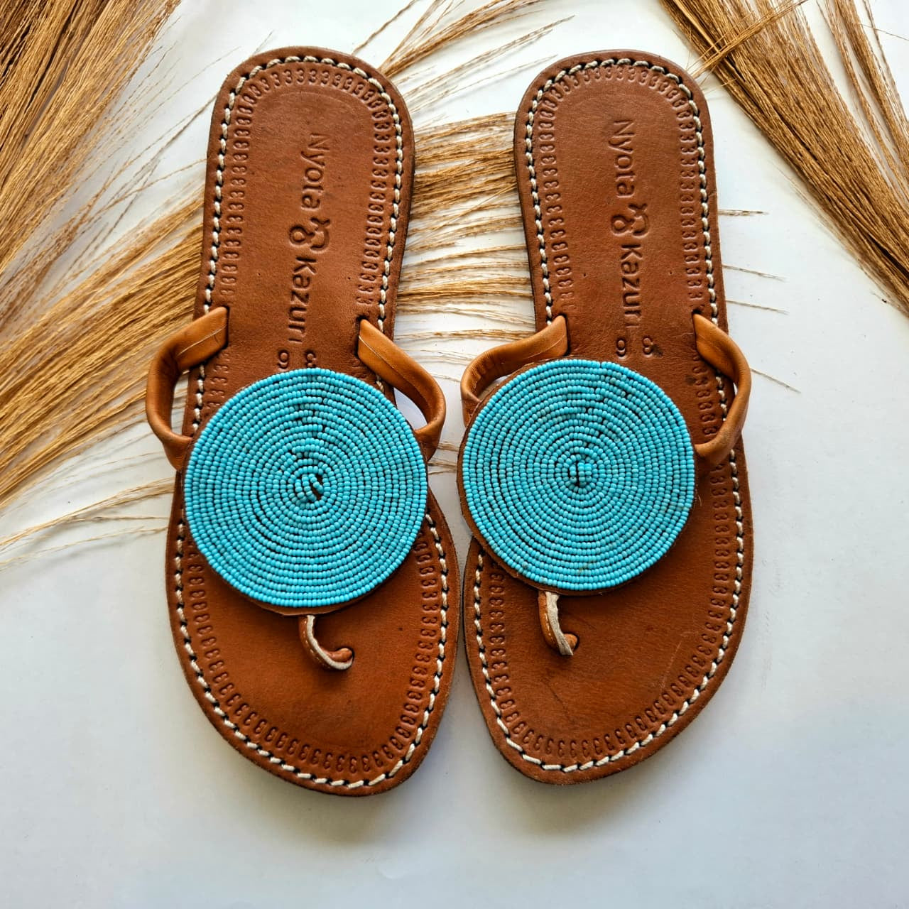 Maasai Sandals - Azure