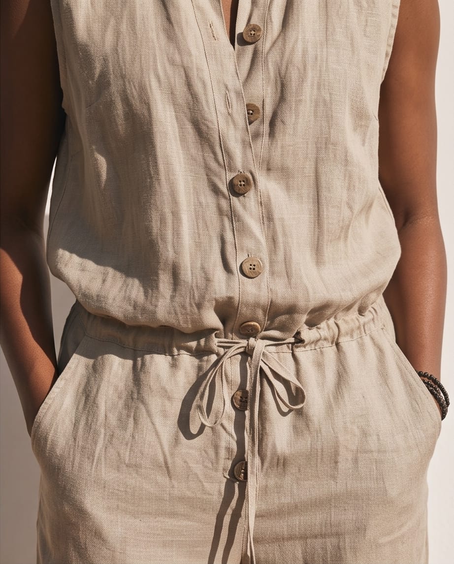 Monaco Jumpsuit - Linen