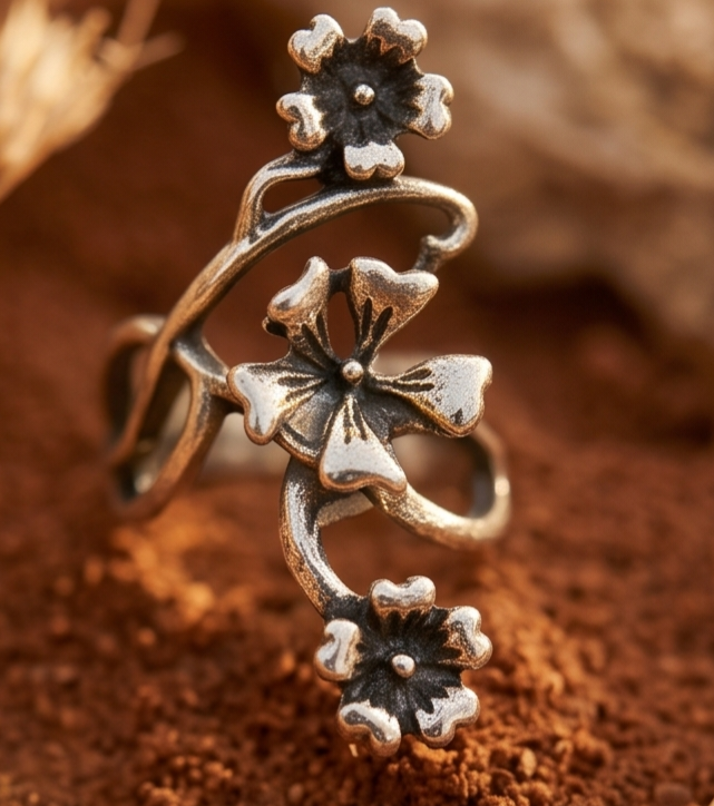 Silver-tone ring 300