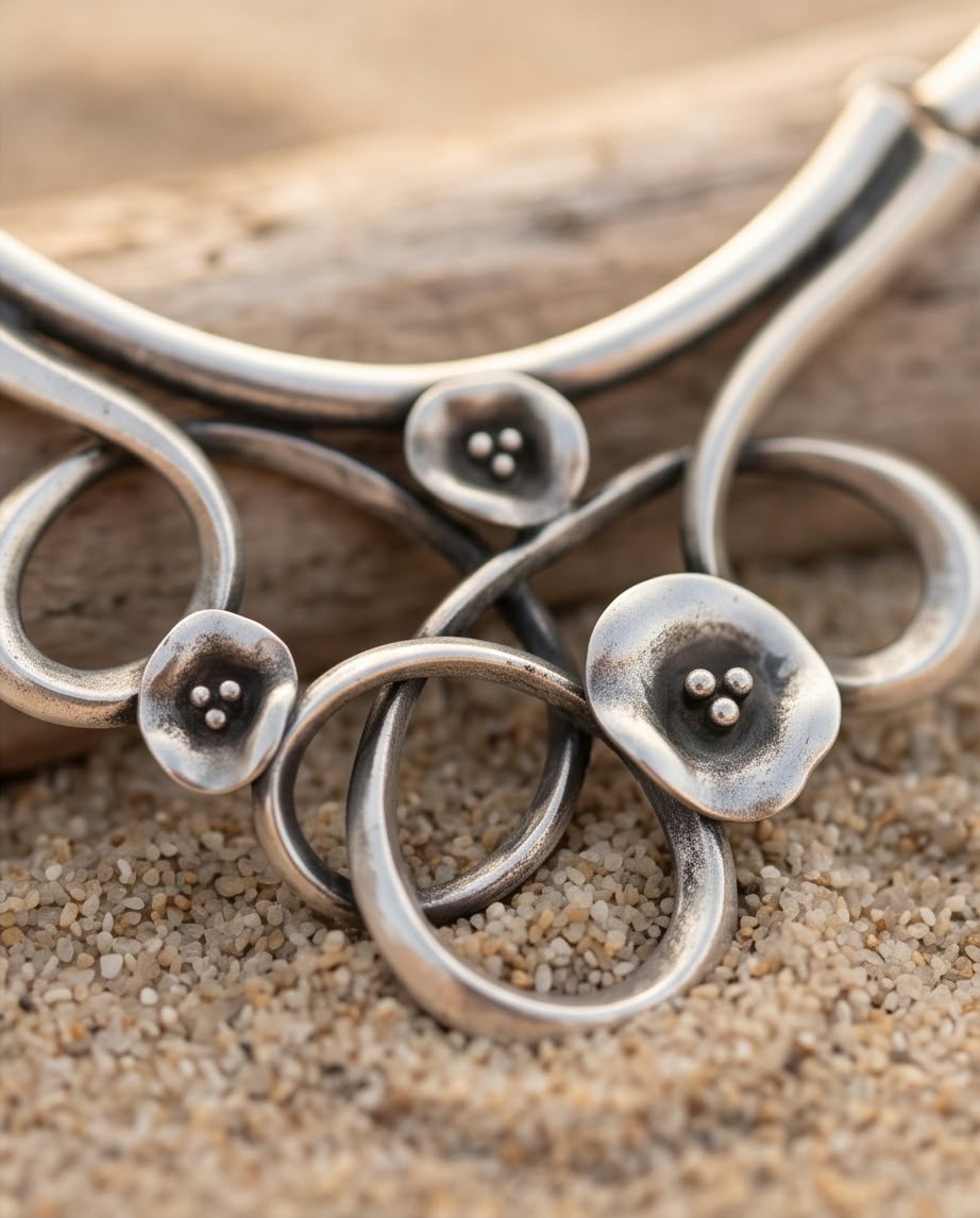 Silver-tone necklace 244