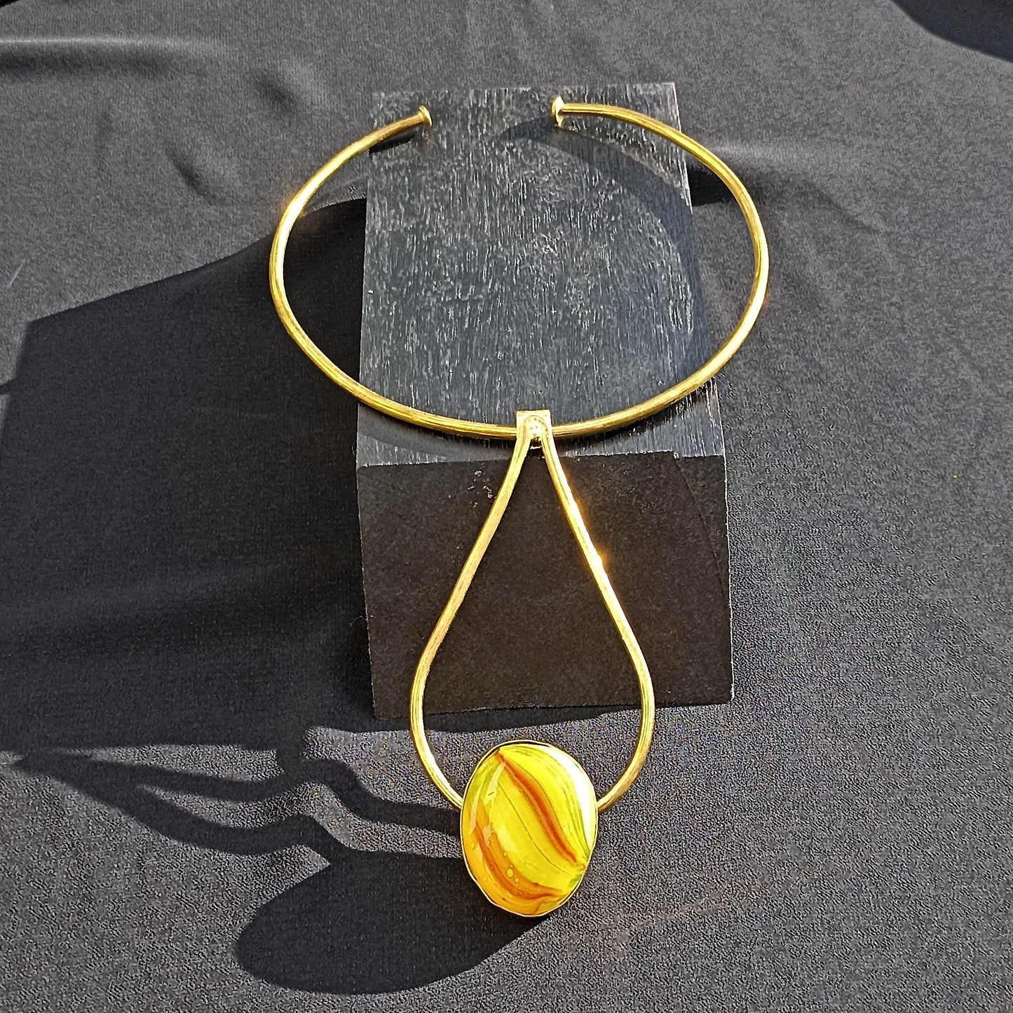 Brass necklace 46